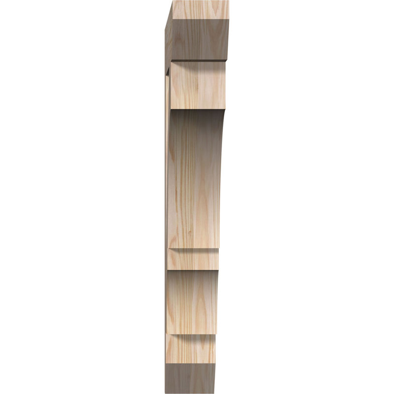 Support lisse à lattes Balboa l 3 3 po x P 22 po x H 26 po, H 26 po x l 3,5 po x P 22 po, Sapin de Douglas, Lisse