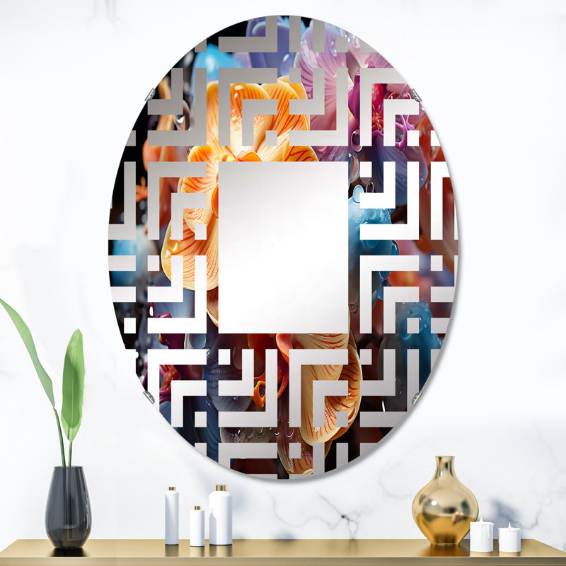 Miroir mural oval, 35,4 po x 23,6 po