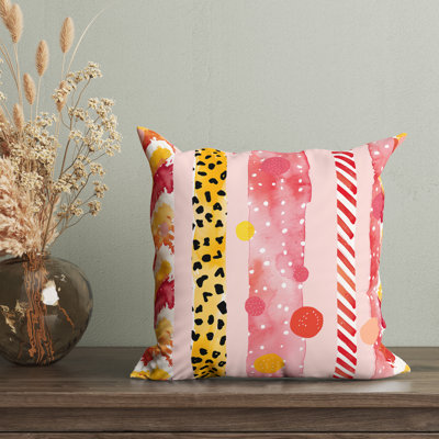 Striped Reversible Pillow Cover