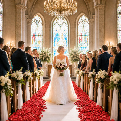 800 Pcs Silk Rose Petals, Faux Flower Confetti, for Wedding Aisle Bridal Shower Birthday Party Table Decor, Photo Props and Home Styling, Red