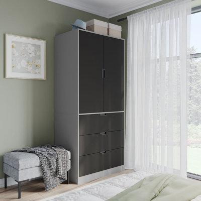 Stephy Solid Wood Wardrobe