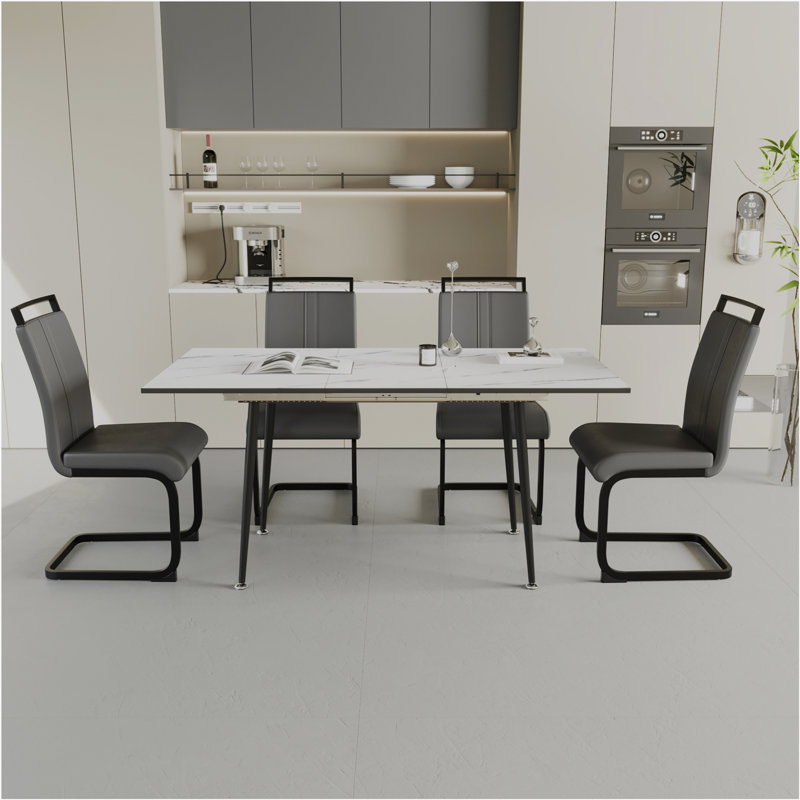 Grimm Indoor Dining Set,dining table set,dining room set,dinning table set, Gray, 5
