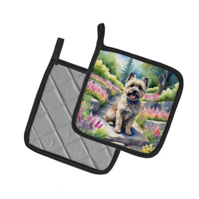 Caroline's Treasures Floral Polyester Potholder Set