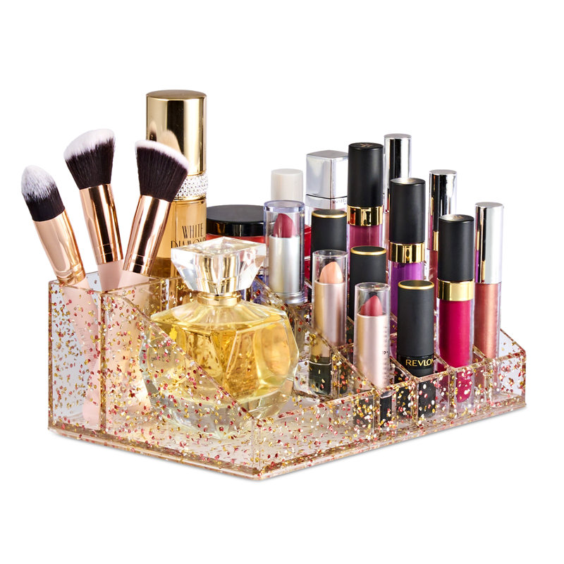  Organisateur de maquillage 16 paillettes en acrylique