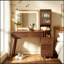 Bureau de maquillage avec miroir lumineux et 5 tiroirs-133289349