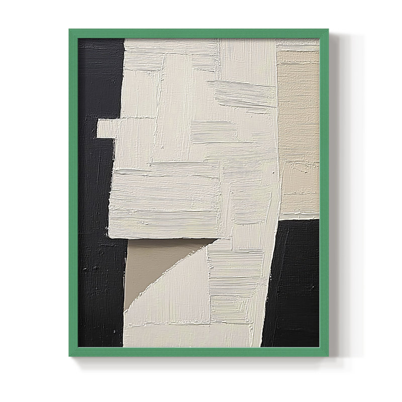 "ABSTRACT Series DCLI" par J Paul, H 11 po x l 9 po, Vert