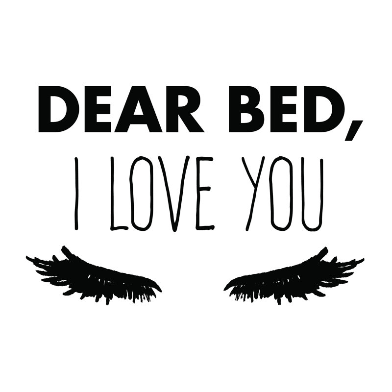 Dear Bed - Wrapped Canvas Print, 30cm H x 30cm W x 3.8cm D