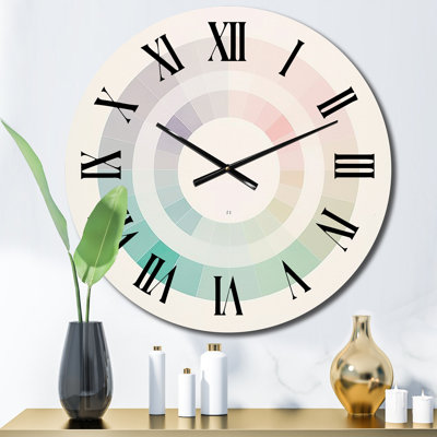 Horloge murale en métal