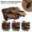 3-seater Reclining Sofa With Cup Holders & Storage Drawer – Soft Chenille Fabric-1572302814