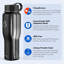 32 oz Bouteille d'eau en acier inoxydable isolée sous vide-61594412