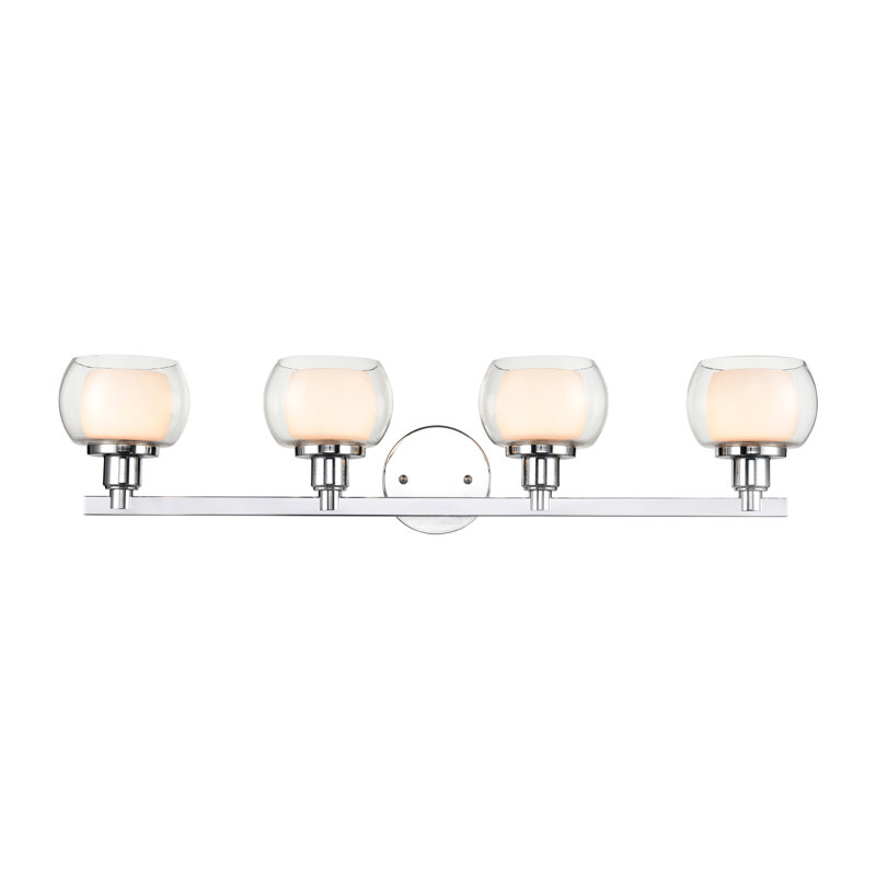4 - Light Dimmable Bath Bar, Polished Chrome