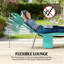 Lit pliant d'extérieur, méridienne d'extérieur, fauteuil de bronzage à dossier réglable-103203066