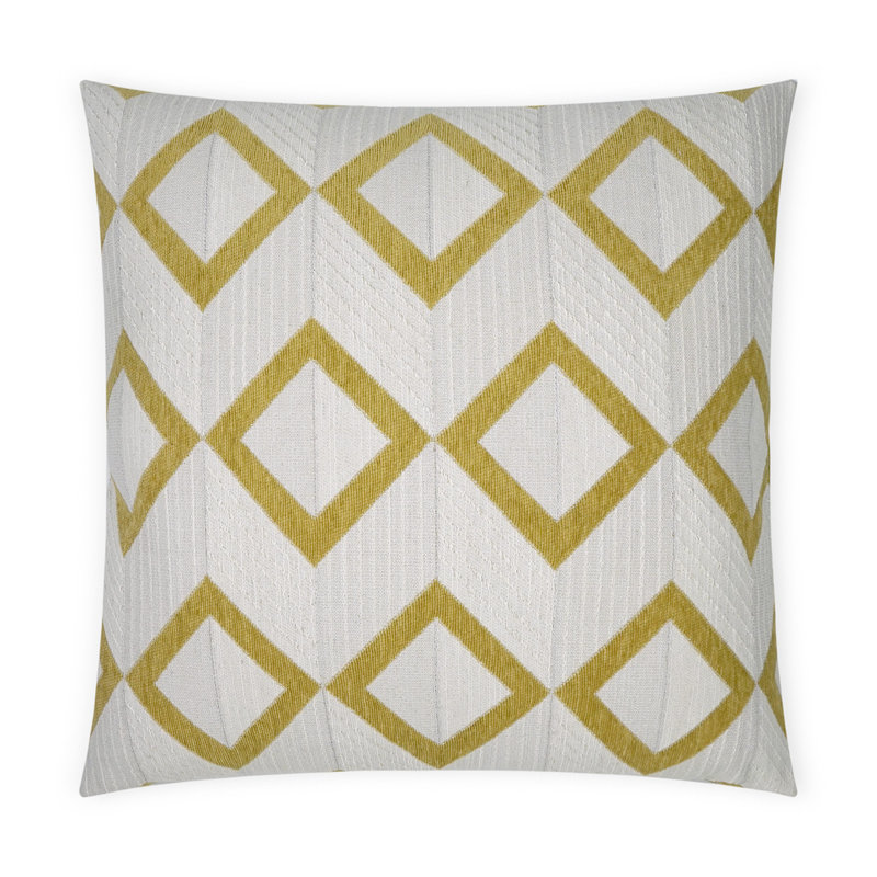 Dublin Pillow Cover & Insert, Citron, Square 22"