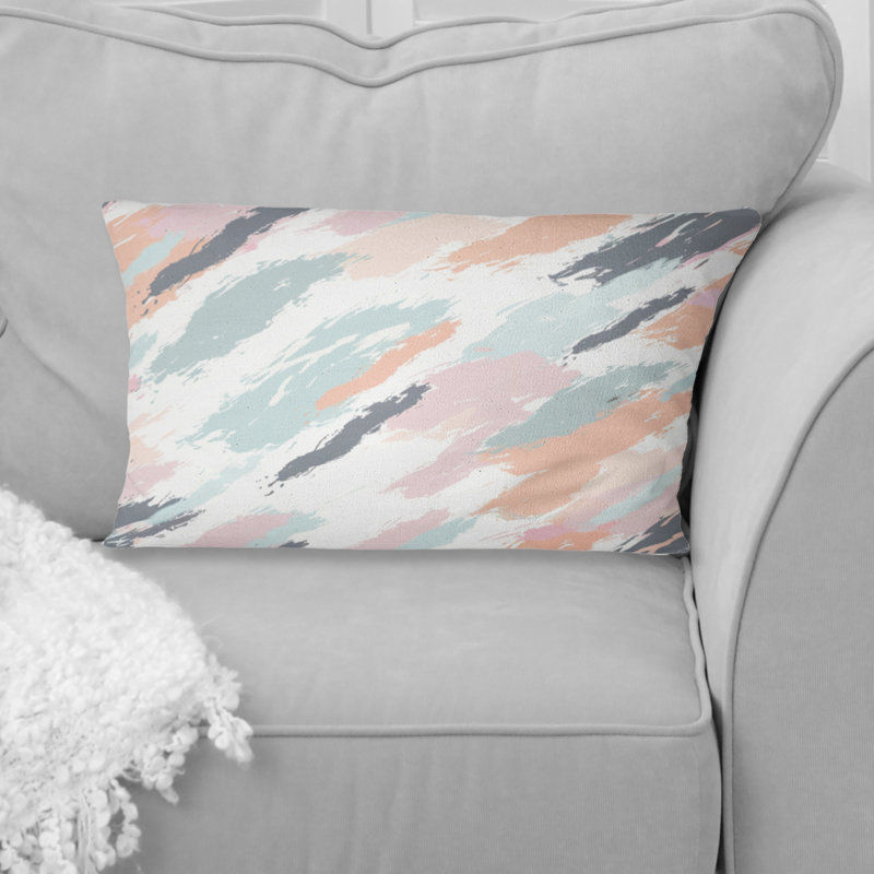 Coussin lombaire Boho II rose et vert