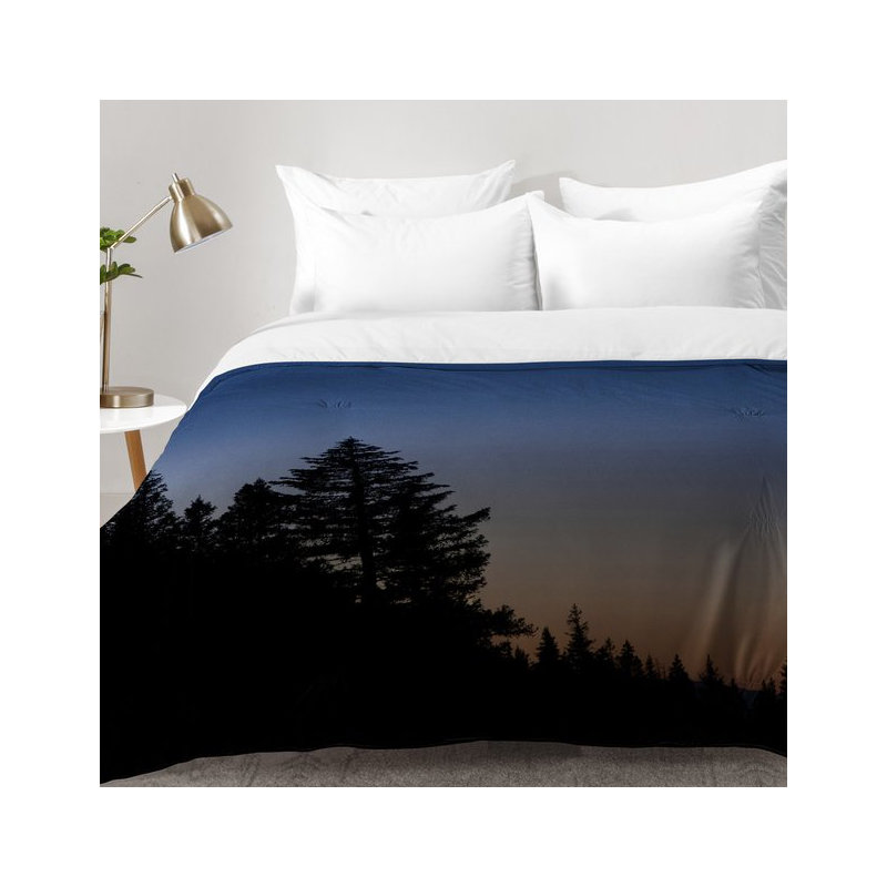 Ensemble d'édredon Rocky Mountain Sunset, Édredon pour très grand lit + 2 très grandes ta