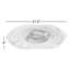 Assiette décorative en verre avec motif tourbillonnant pour la décoration intérieure - Élégante plaque décorative moderne pour la décoration de table, de chambre à coucher ou de cuisine - 21 po, gris