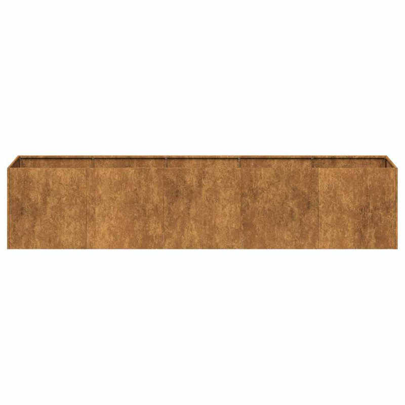 vidaXL Planter Rusty Weathering Steel Large Durable Planter, 15.7" H x 78.7" W x 15.7" D