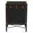 Baxton Studio Laura Vintage Black Canvas Lift-Top Trunk End Table
