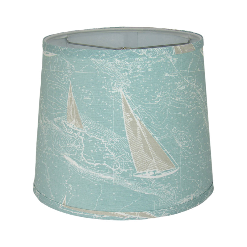 Abat-jour tambour Coastal Nautical, H 10 po x l 12 po x P 12 po
