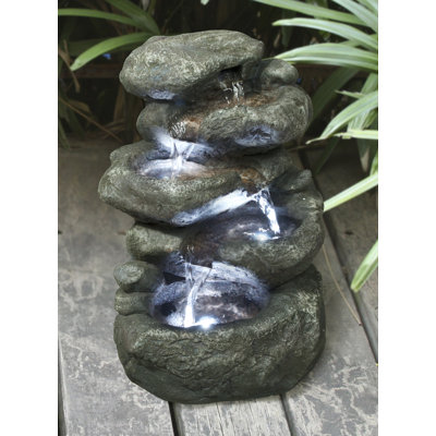 Fontaine en résine avec lumière