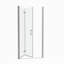 Porte de douche pivotante universelle à ajustement de 1 3/8 po avec finition en verre trempé de 1/4 po 3672