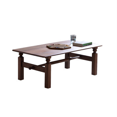 French-style vintage solid wood coffee table