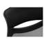Chaise de bureau ergonomique à haut dossier avec hauteur réglable et accoudoirs, filet noir
