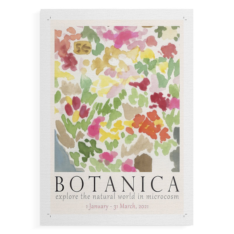 Affiche d'exposition Botanica I - Impression sur toile seulement - NON-CADRE, H 48 po x l 32 po