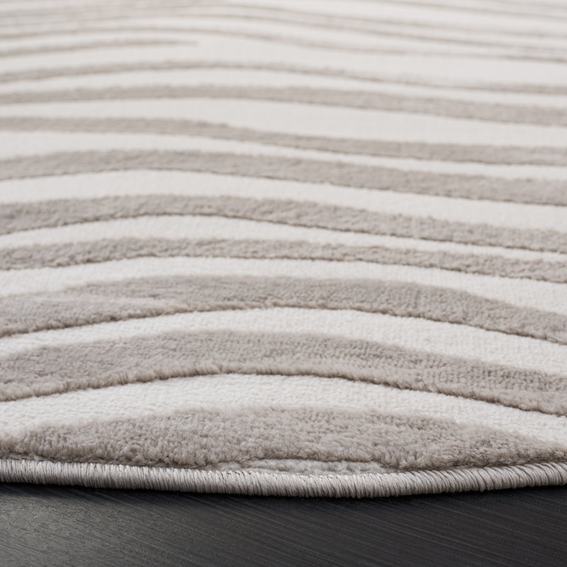 Saylor 130 Performance Abstract Rug, Round 6'3"