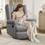 Fauteuil inclinable manuel oscillant avec repose-pieds Venancia-666030753
