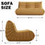Ensemble de 2 chauffeuses, canapé-lit sur pied, fauteuil à billes d'angle, canapé Tatami, canapé d'angle (causeuse)-109598481
