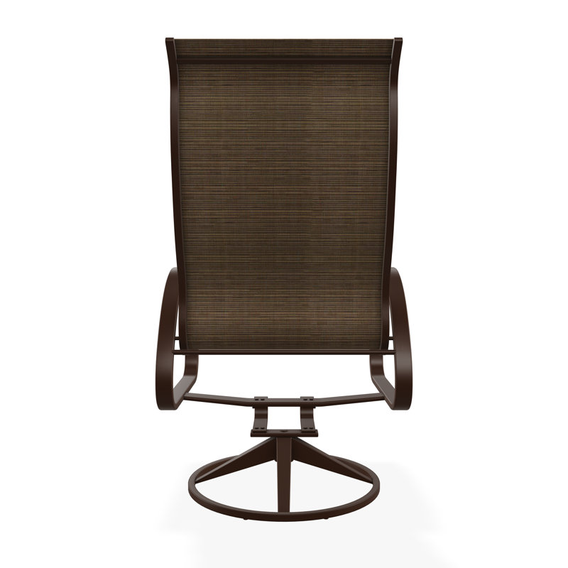 Aruba II Sling Aluminum Frame Supreme Swivel Rocker, Kona, Bark