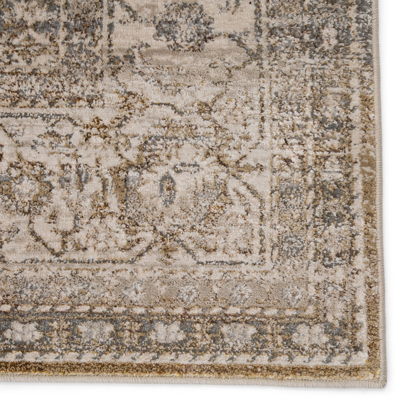 Tapis oriental gris / beige Lynnette, Rectangle 5 pi x 7 pi 6 po