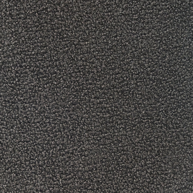 Bench Drumheller Boucle, Dark Brown Wood, Black
