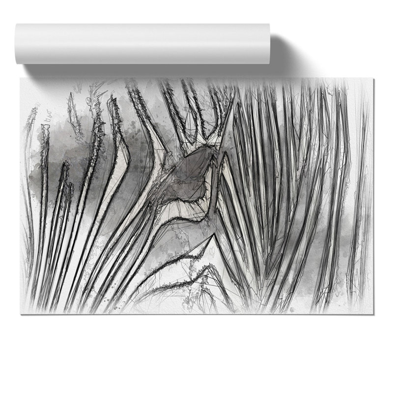Zebra Sketch - Frameless Print, 42cm H x 59cm W x 0.1cm D