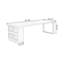 Bureau d'écriture rectangulaire en bois massif noyer-37122645