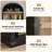 71.65" Tall Arched 5-Shelf Farmhouse Bookcase – Wooden Storage Rack for Home Office, Living Room (Black+Natural)-1627117471