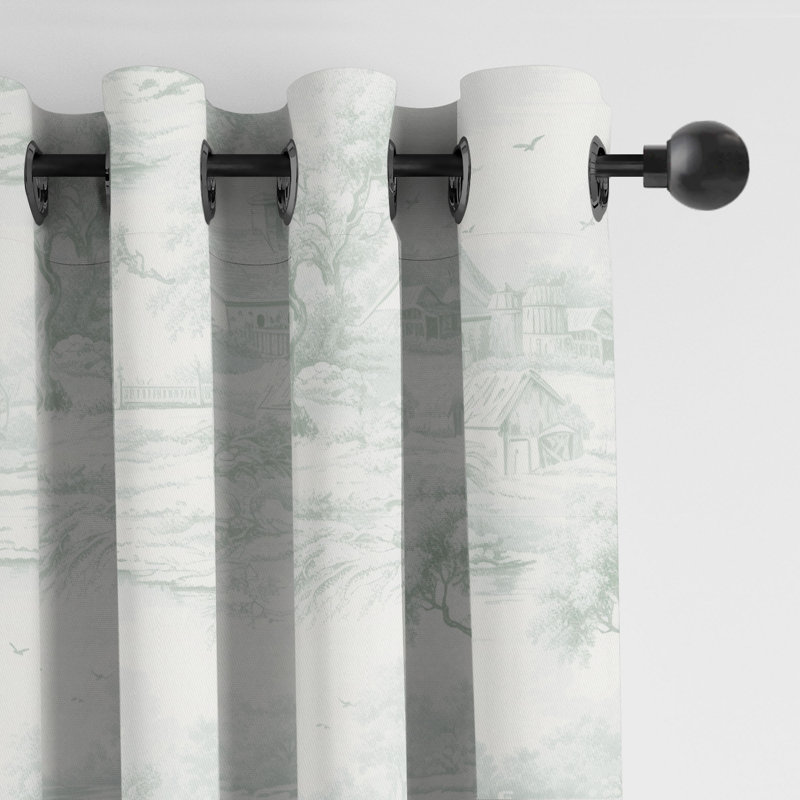 Rustic Cabin Toile, Sage, 50" W x 108" L