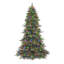 7.5' Artificial Fir Christmas Tree with Color & Clear Lights