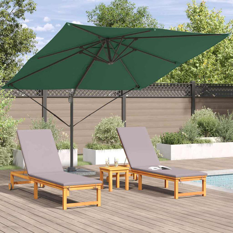 Cantilever Parasol, 265cm H x 285cm W x 285cm D, Green