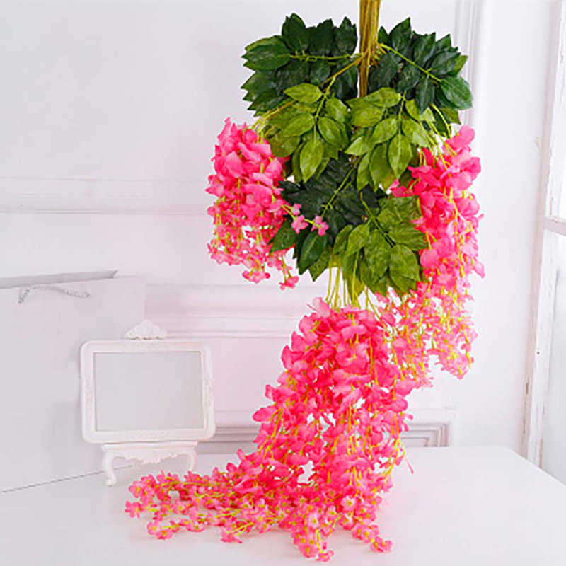 Faux Wisteria Swag, Pink