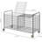 2-Compartment Metal Sports Rack Cart