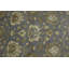 Tapis gris floral en laine noué à la main