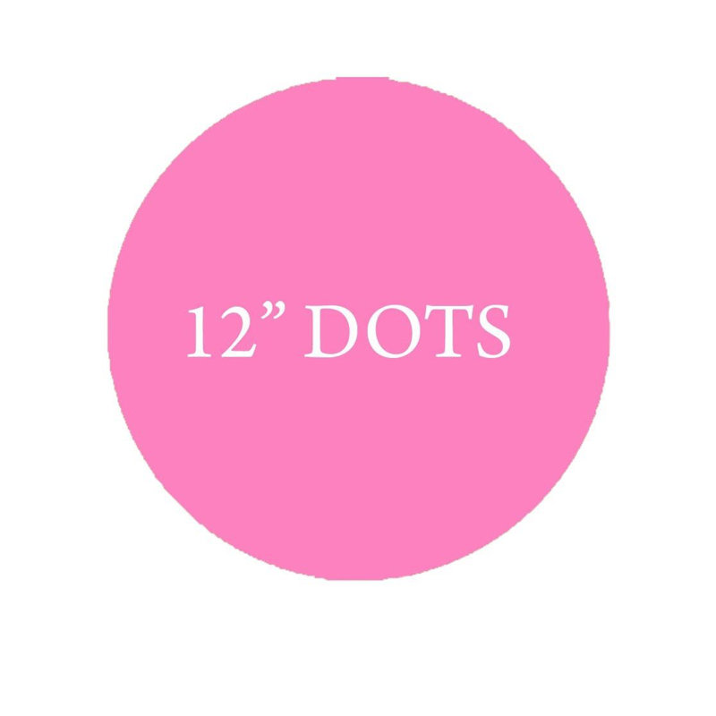 Décalcomanie murale Pois géants, Rose, 12 pouces