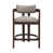 Taupe Boucle Seat/Espresso Frame