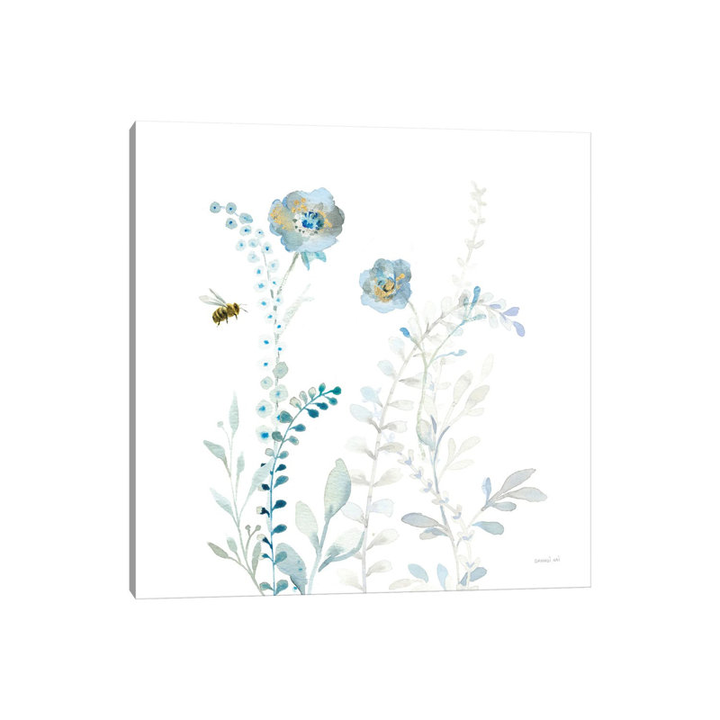 Blues Of Summer IX by Danhui Nai - Wrapped Canvas Gallery-Wrapped Canvas Giclée, 30.48 cm H x 30.48 cm W