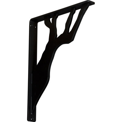 Support en fer forgé Damon (support central simple) (paquet de 2)