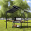 Pavillon de jardin en métal rigide avec rangement, patio