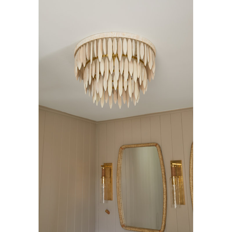 Plafonnier semi-encastré 1 lumière Tiffany