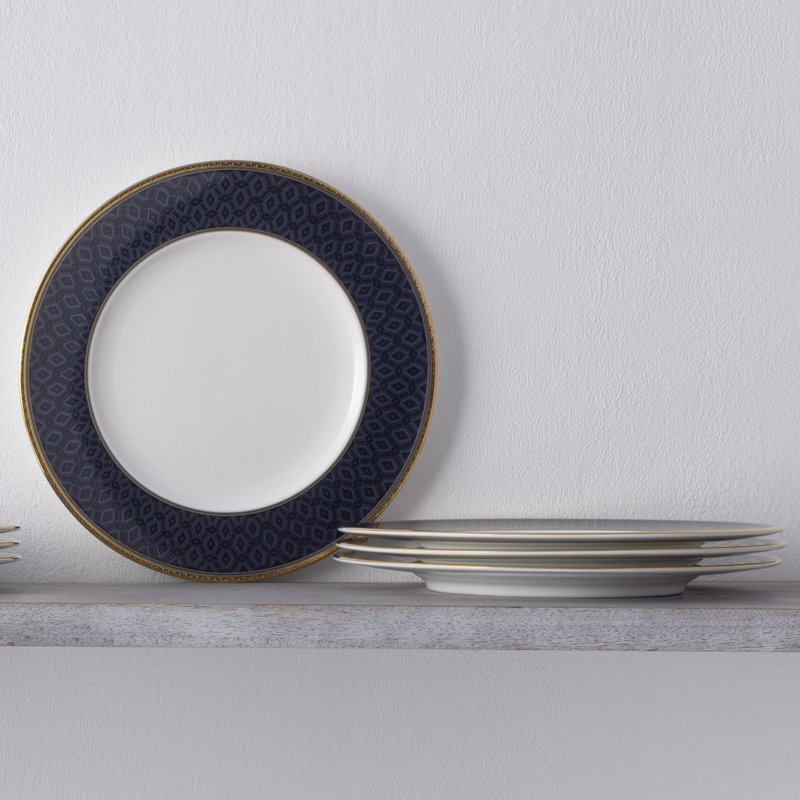Noritake Blueshire Set of 4 Accent Plates, 9"
